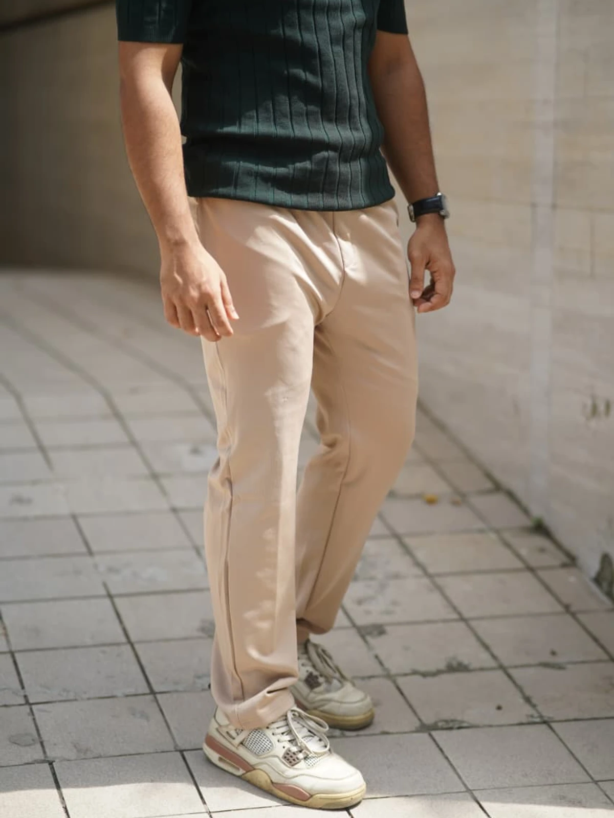 Biscuit Color - Imported China Fabrics Semi Baggy Trouser