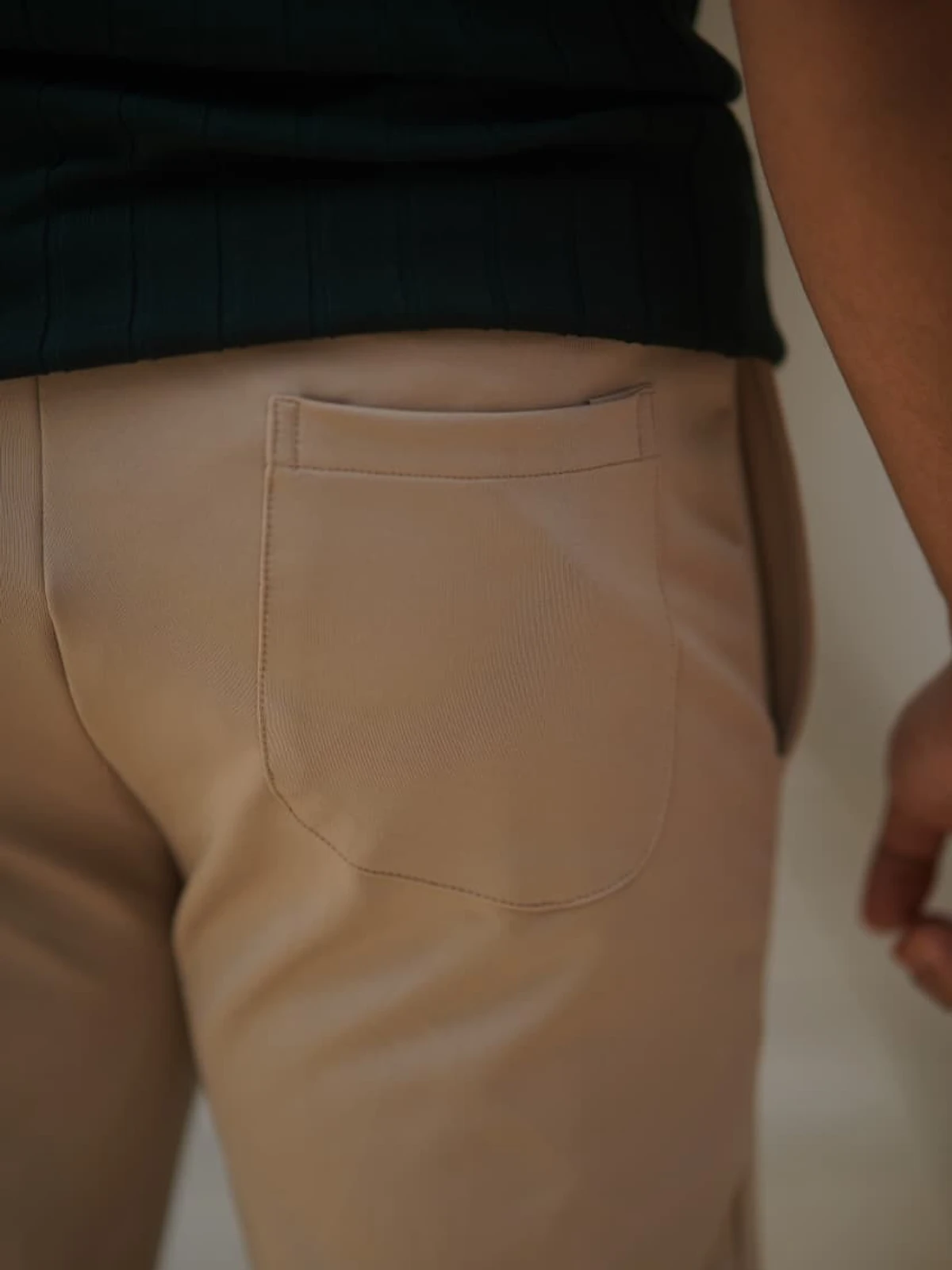 Biscuit Color - Imported China Fabrics Semi Baggy Trouser - Image 3