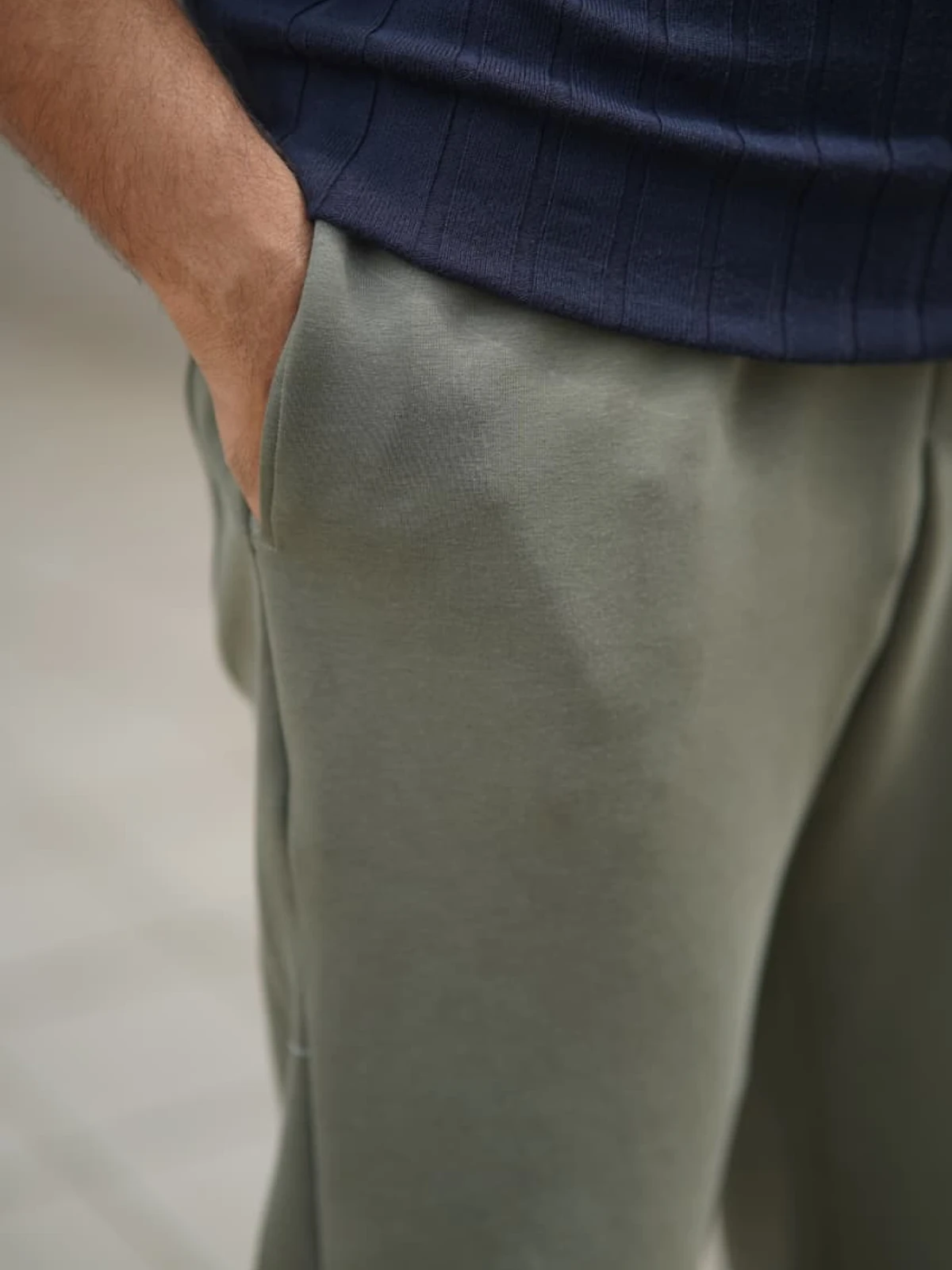 Light Olive - China imported Semi Baggy Trouser - Image 3