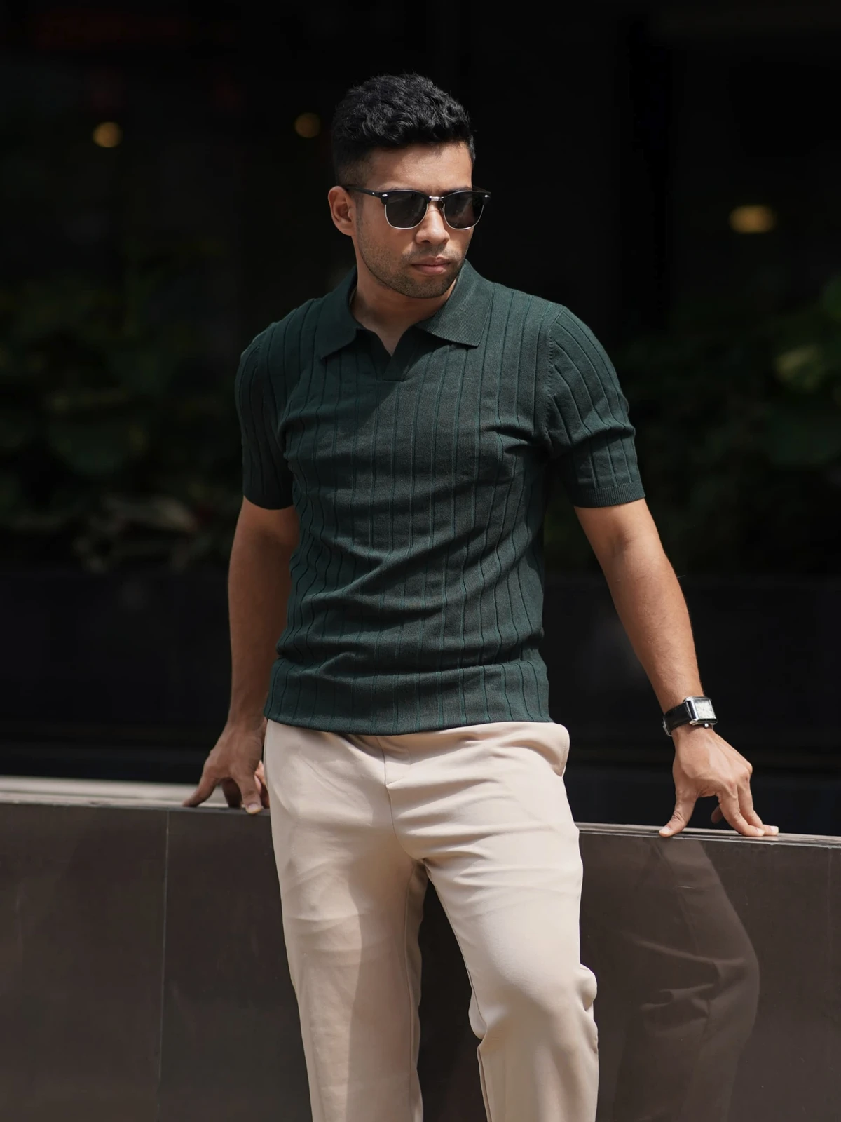 Bottle Green Old Money Polo