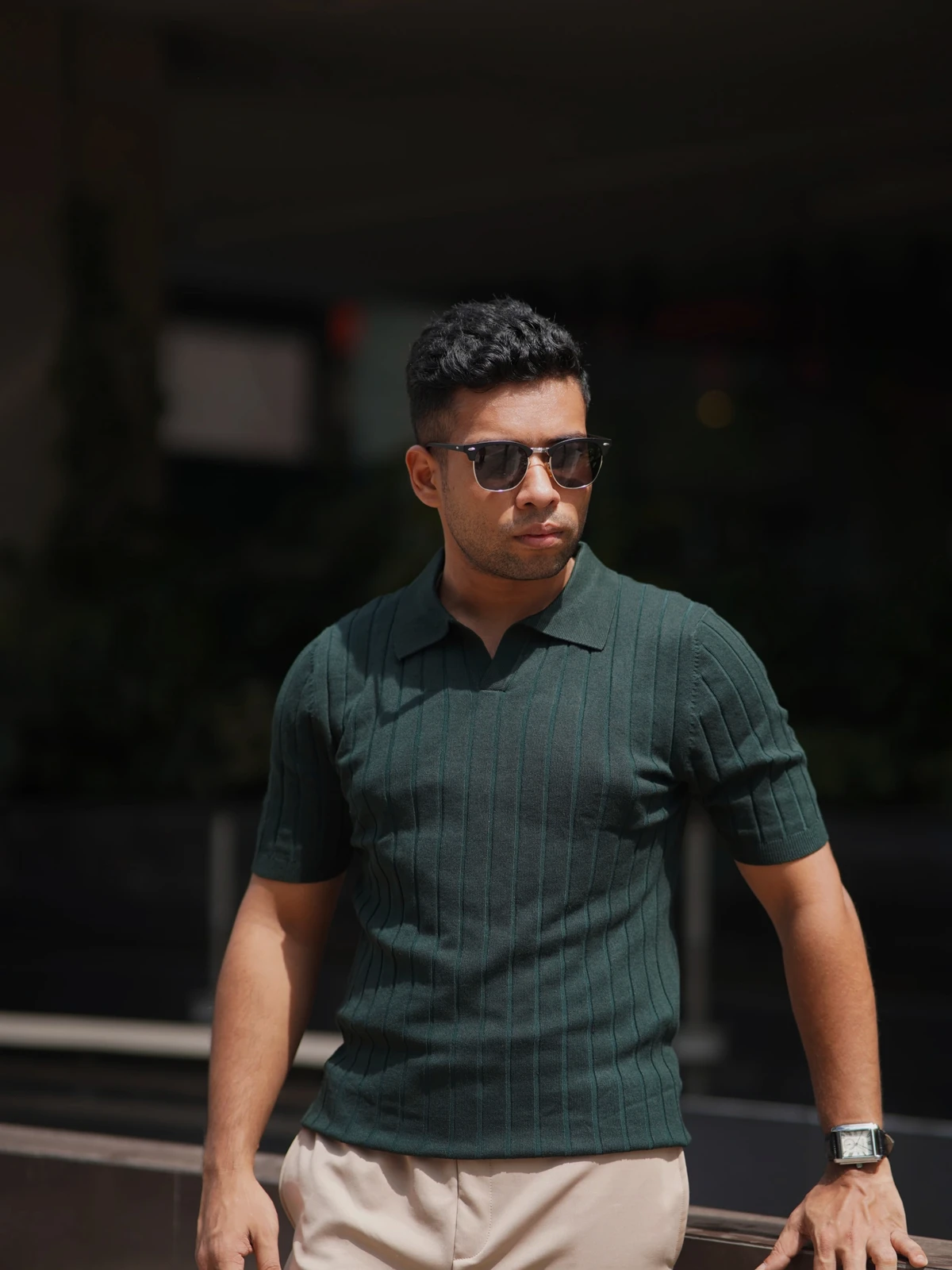 Bottle Green Old Money Polo - Image 3