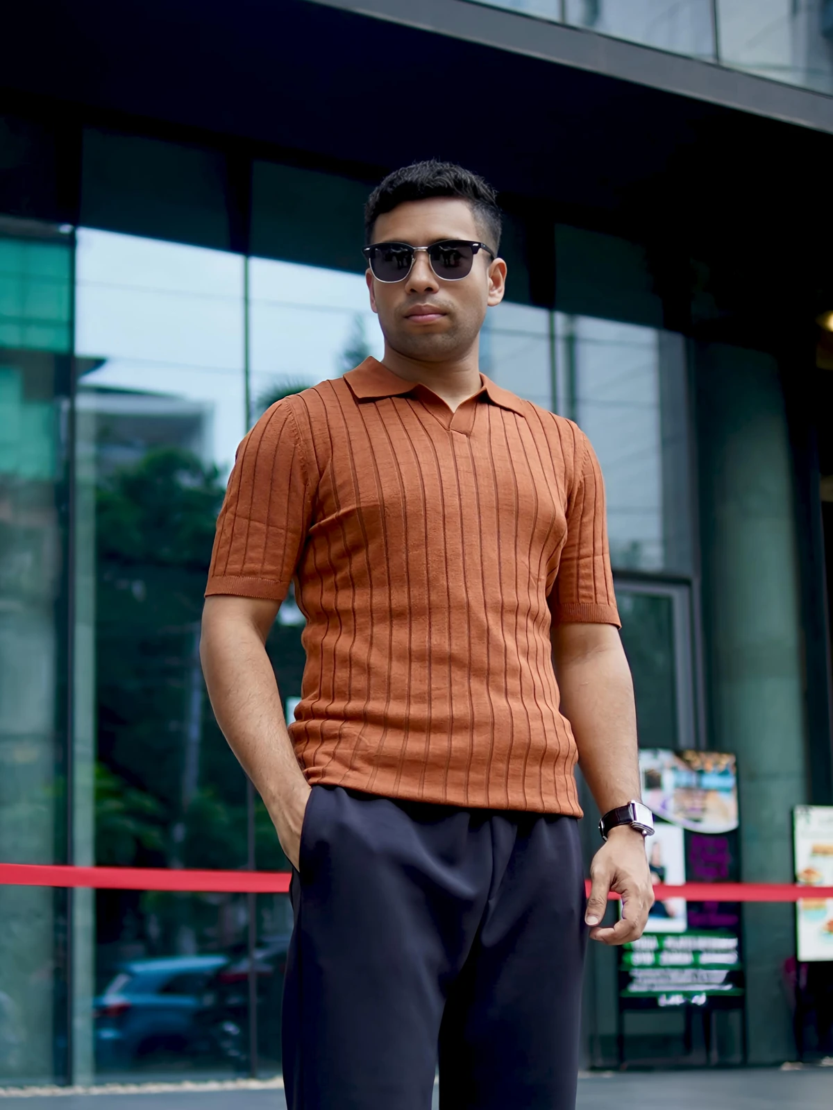 Brown Old Money Polo