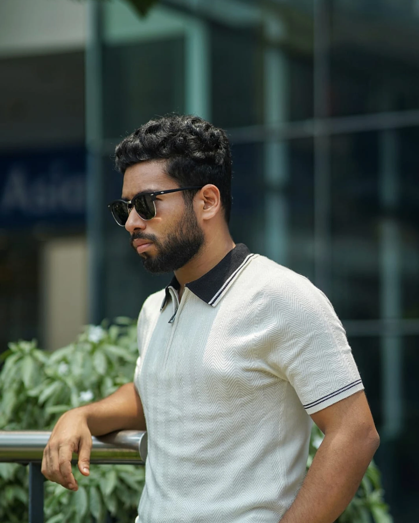 White Zipper Old Money Polo