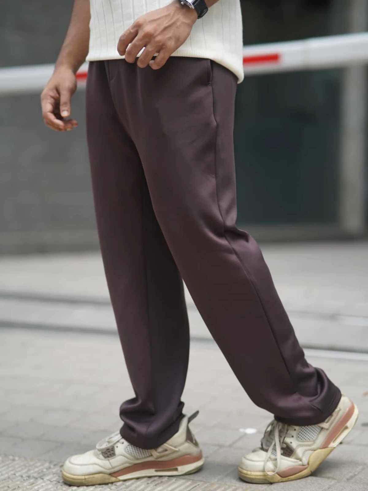 Deep Coffee - Imported China Fabrics Semi Baggy Trouser