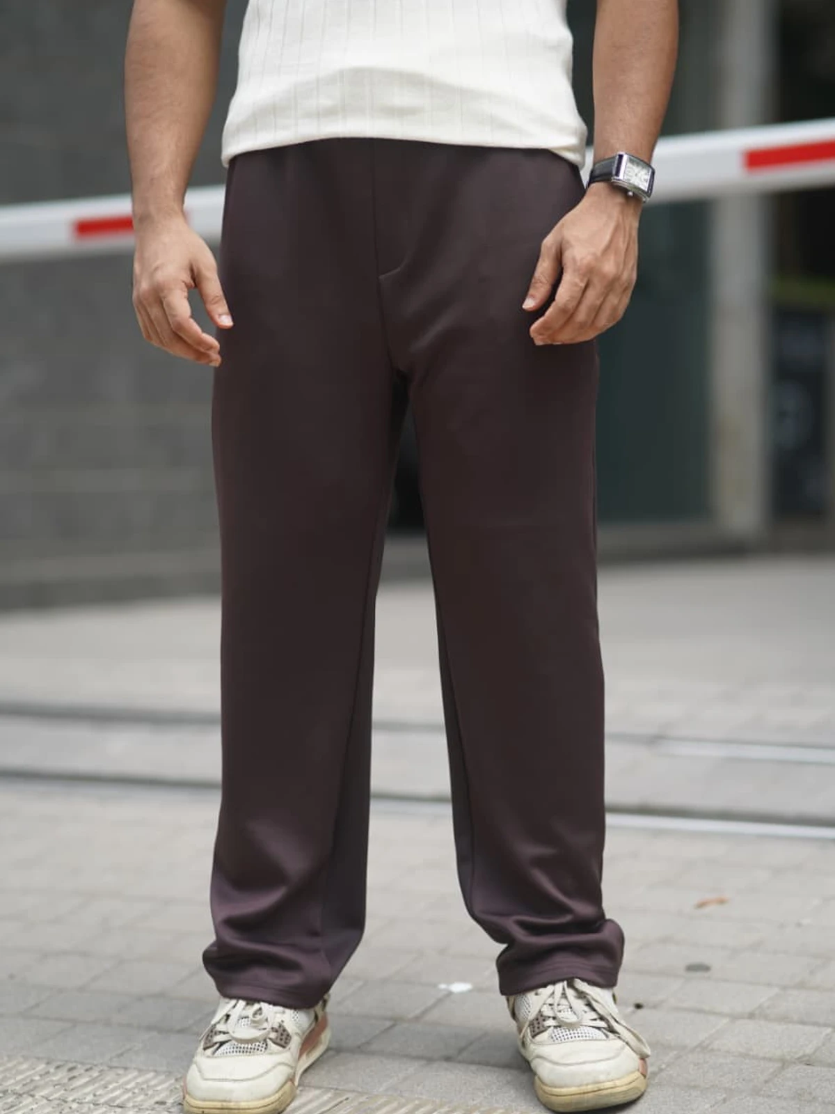 Deep Coffee - Imported China Fabrics Semi Baggy Trouser
