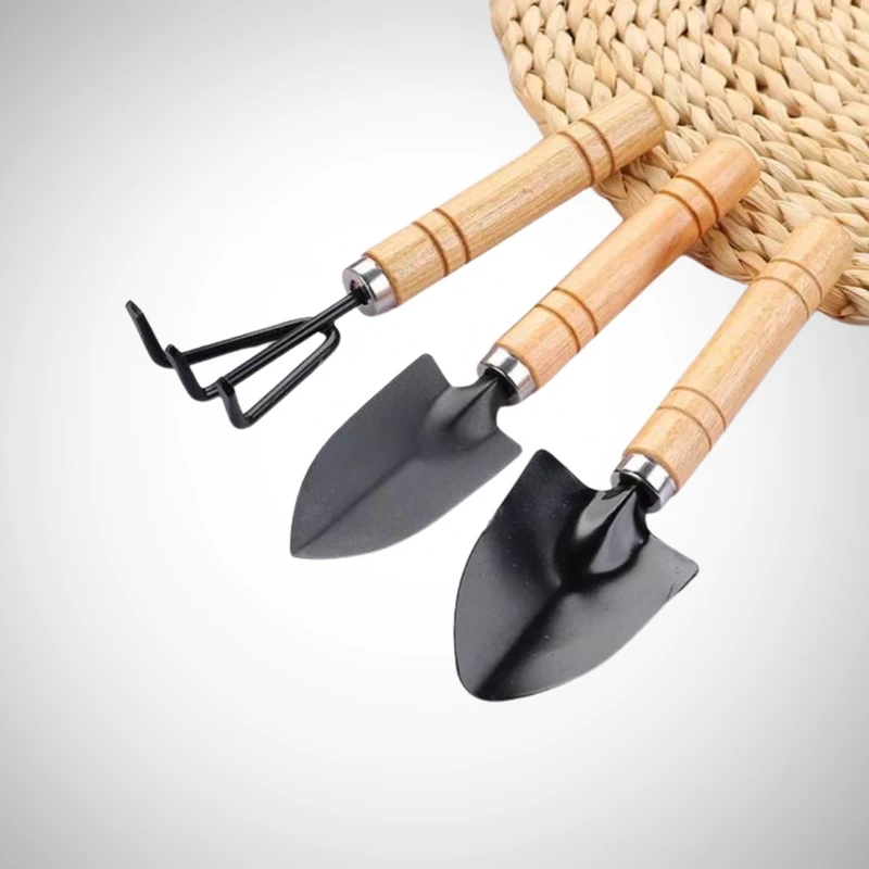 3 Pcs Mini Garden Tool Set 7 inch  মিনি গার্ডেন টুলস সেট – গার্ডেনিং হাতিয়ার