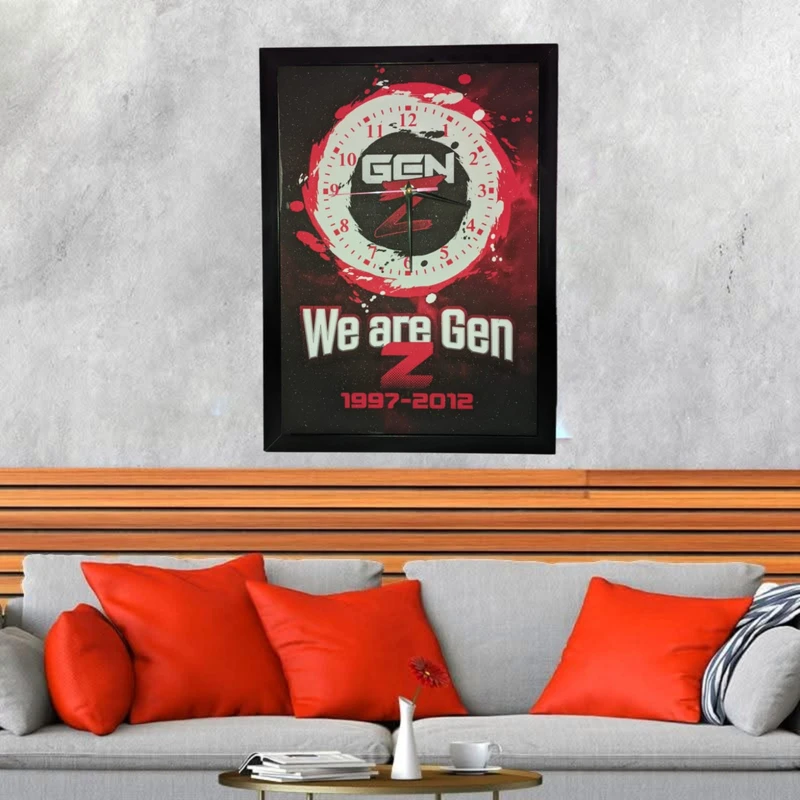 Gen-Z wall clock
