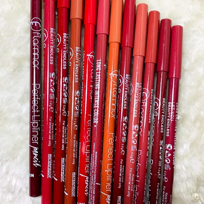 Flormar Pencil Lip Liner Set 12 pieces in one packet