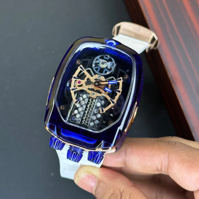 Jacob & Co. Bugatti Chiron Tourbillon Skeleton Blue – AAA Grade Luxury Watch in Bangladesh