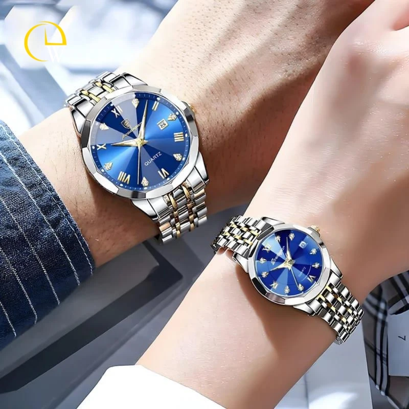 Poeadagar Couple Watch – Stylish Matching Wristwatch Set for Couples