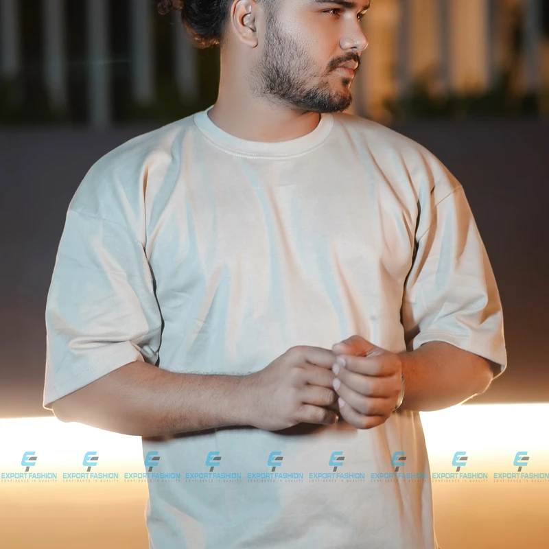 Premium Quality Solid Drop Shoulder T-shirt(BEOWN)