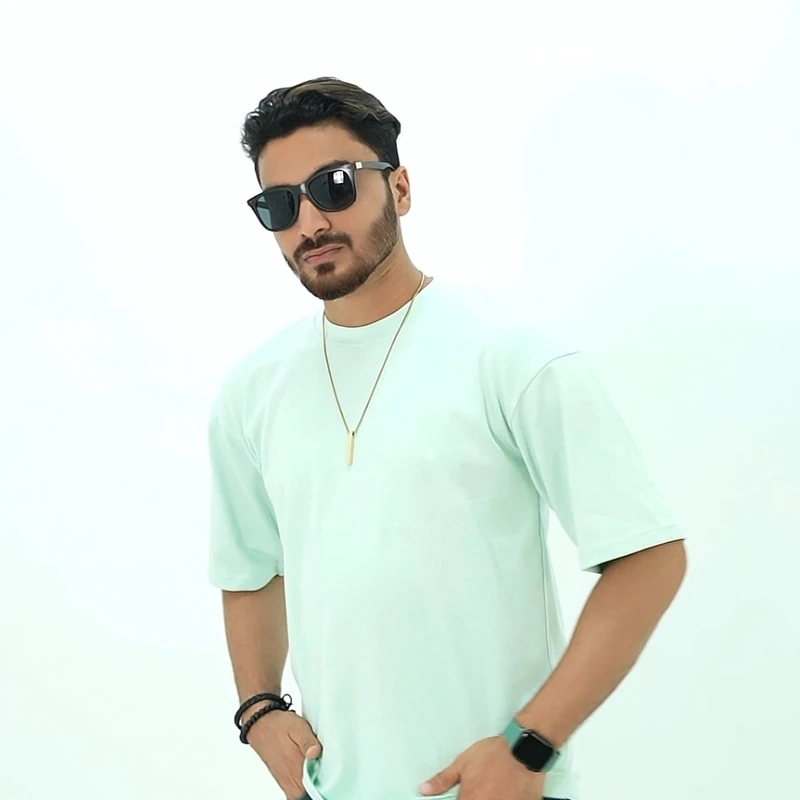 Premium Quality Solid Drop Shoulder T-shirt(:PEST) - Image 3