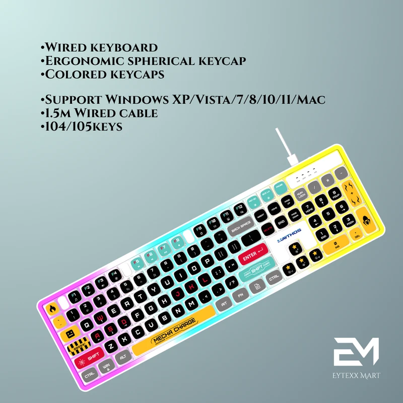 𝐑𝐆𝐁 𝐊𝐞𝐲𝐛𝐨𝐚𝐫𝐝 𝐒𝐭𝐲𝐥𝐢𝐬𝐡 𝐂𝐨𝐥𝐨𝐫𝐟𝐮𝐥. 𝐌𝐨𝐝𝐞𝐥: 𝐌𝐓𝐊𝐒𝟎𝟏-𝐄𝐋