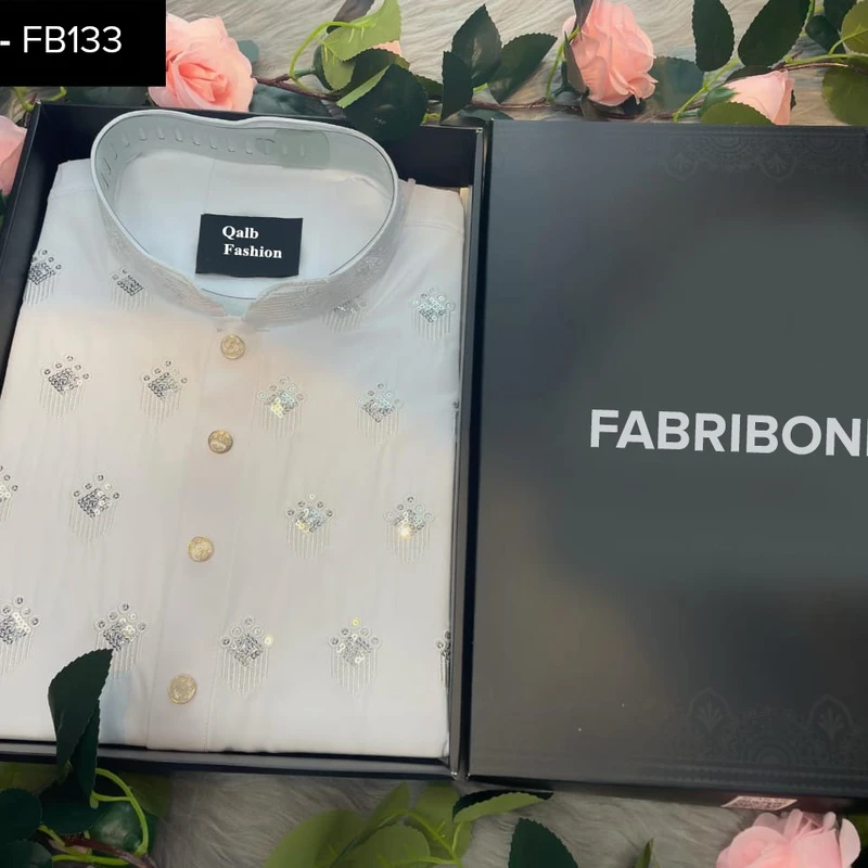 Embroidered Panjabi China Stitch - Image 3