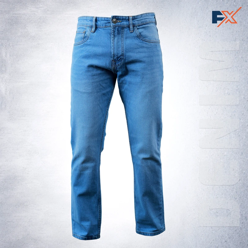 American Eagle Men AirFlex+ Slim Straight Fit Jeans (Sky Blue)