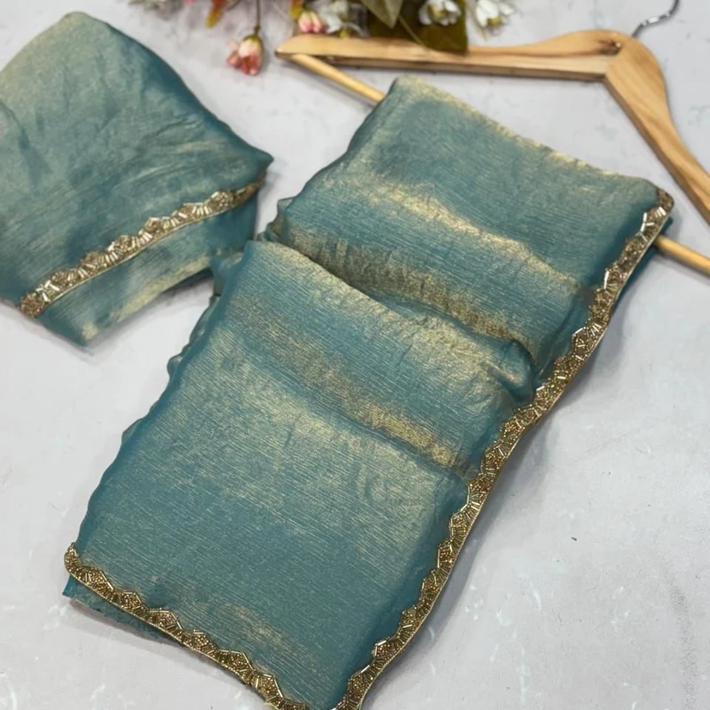 Chiffon Fendi Dual Toned Saree