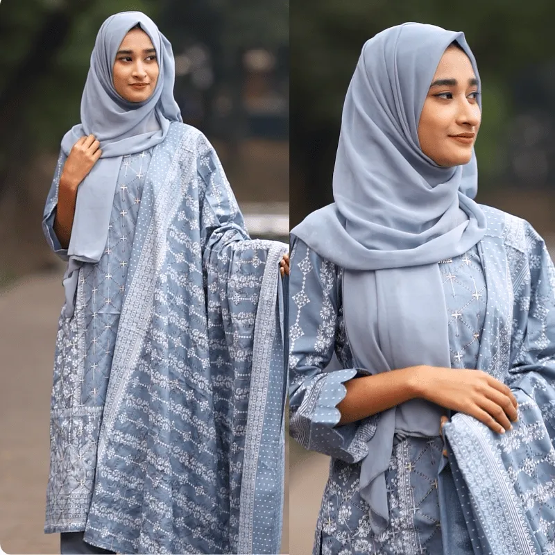 মালিহা থ্রি-পিস – স্টাইল ও আরামের অনন্য সংমিশ্রণ