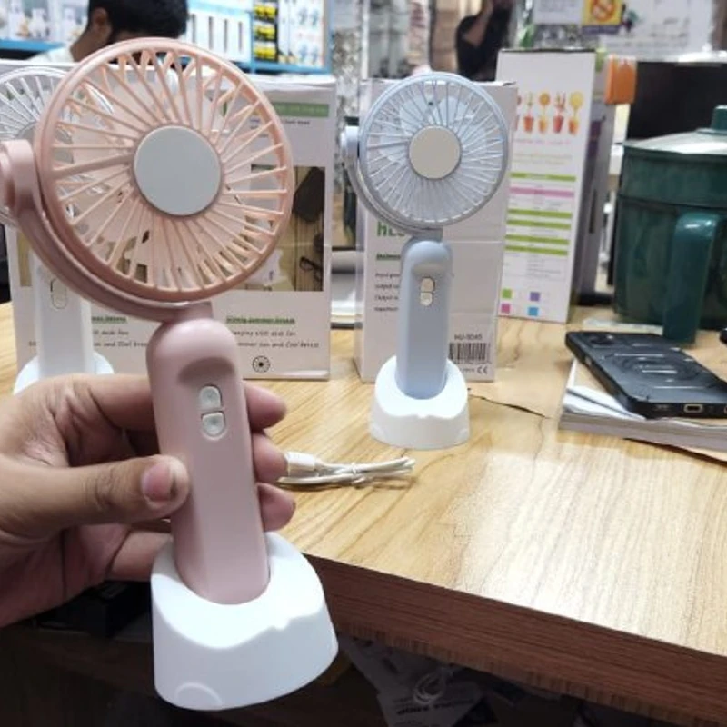 Mini rechargeable rotating  handfan