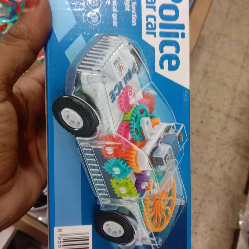 Police gear car and electric functional music car