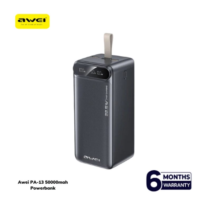Awei PA-13 50000mAh 22.5W Fast Charging Powerbank