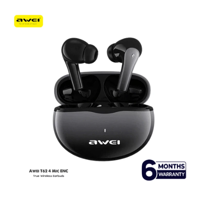 Awei T62 4 Mic ENC Earphones Bluetooth