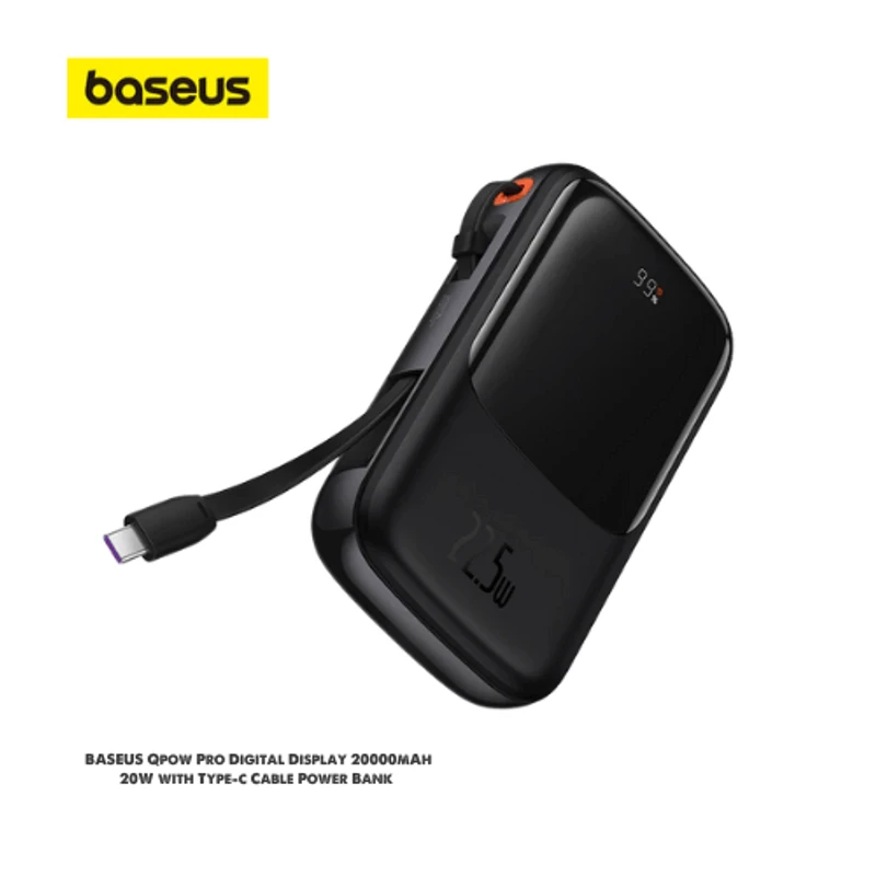 BASEUS Qpow Pro 20000mAh 22.5W with Type-C Cable