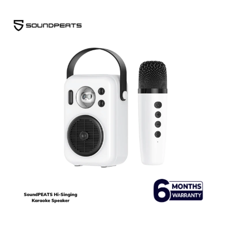 SoundPEATS Hi-Singing Karaoke Speaker and Mic with Colorful Lights