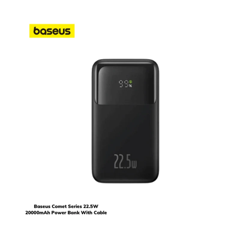 Baseus Comet Series 22.5W 20000mAh Power Bank With Cable