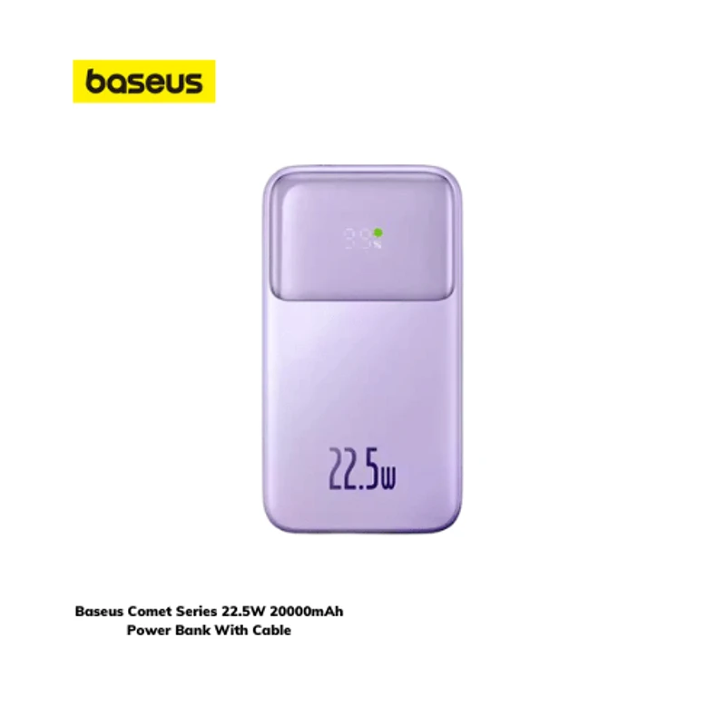 Baseus Comet Series 22.5W 20000mAh Power Bank With Cable