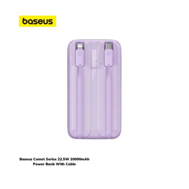 Baseus Comet Series 22.5W 20000mAh Power Bank With Cable - Image 3
