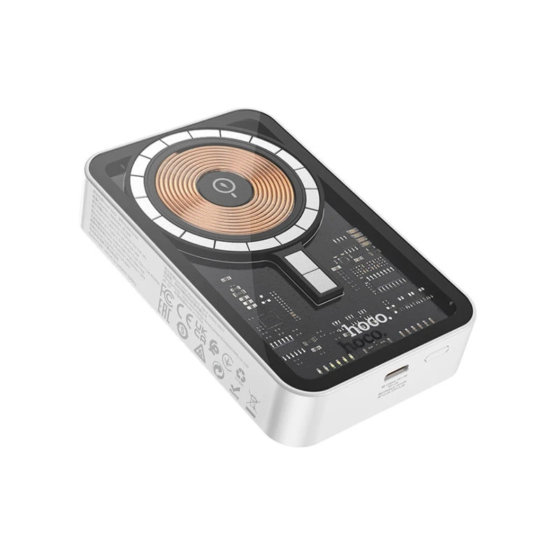 Hoco Q10A 10000mAh PD 20W Transparent Magnetic Wireless Power Bank