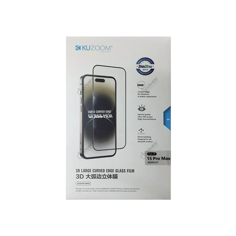 Kuzoom 3D Curved Full Screen Glass Film for iPhone