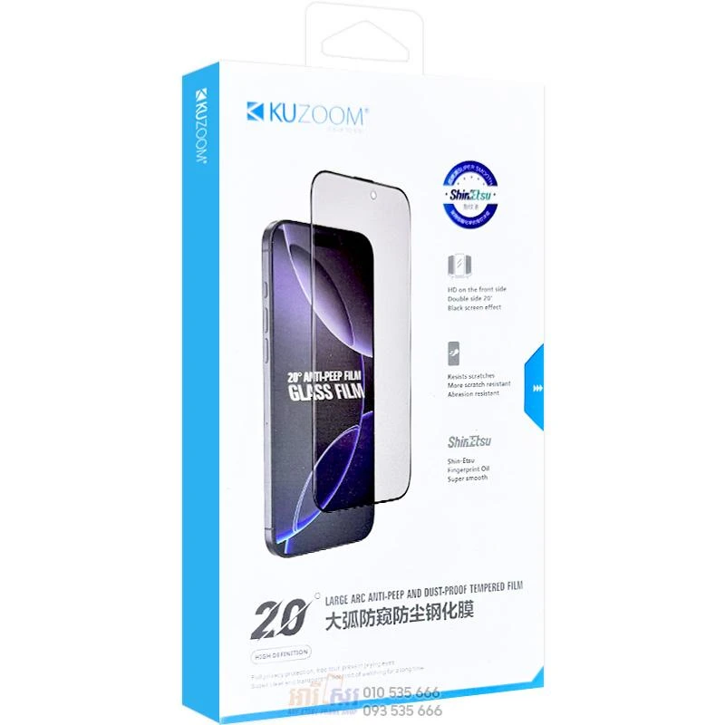 Kuzoom 3D Curved Full Screen Glass Film for iPhone