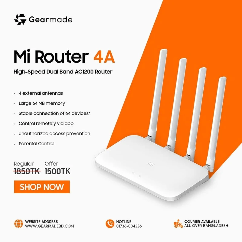Xiaomi Mi 4A Dual Band AC1200 Router (Global Version)