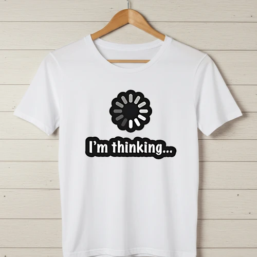 I'm Thinking... T-Shirt - Funny Geek Tee - Buy Online