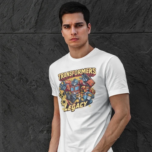 Transformers Legacy T-Shirt - Cartoon Robot Tee