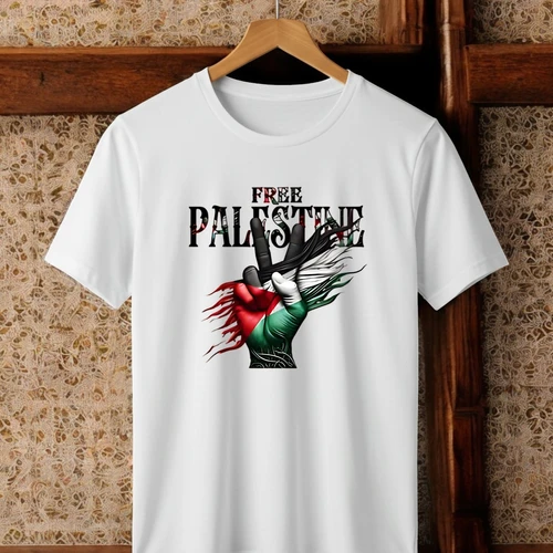 Free Palestine Peace Sign T-Shirt