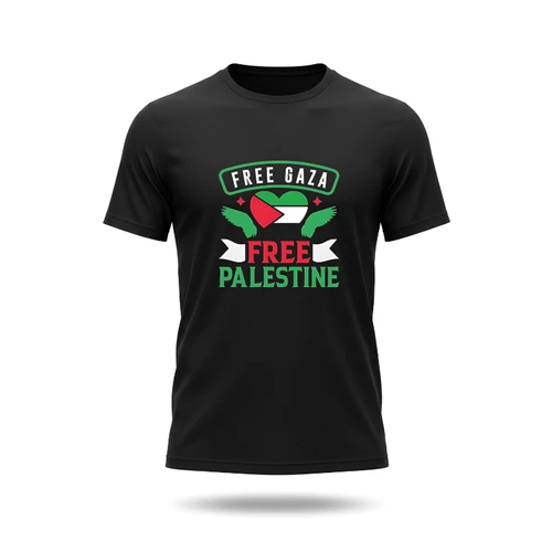 Free Gaza Free Palestine Heart T-Shirt - Solidarity Tee