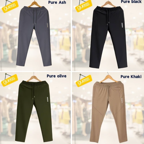 4pcs all Color Guess Semi Narrow Premium Trouser For Men