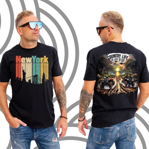 Premium Front & Back Custom: New York City / Country Life T-Shirt