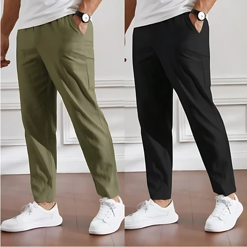 (2 Pcs Combo) Remi Cotton Trouser for Men