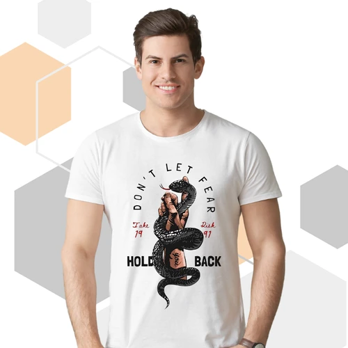 Don't Let Fear Hold You Back Snake T-Shirt - Motivational Tee