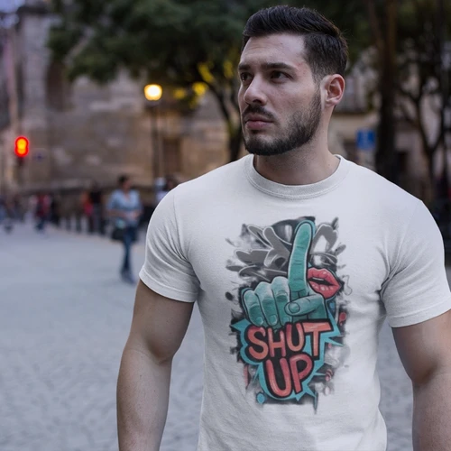 Shut Up Graphic T-Shirt - Funny Sarcastic Tee - Buy Online