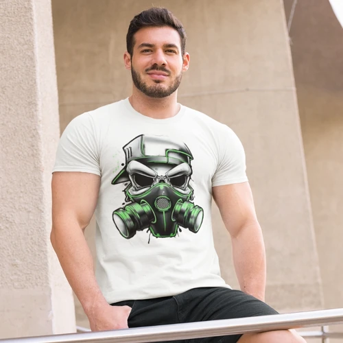 Gas Mask Skull T-Shirt - Edgy Graphic Tee - Buy Online