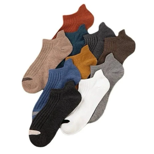 05 Pair Anti Bacterial Ankle Socks With Multi Color