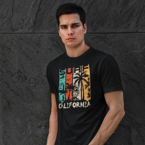 Surf California T-Shirt - Beach Vibes Tee
