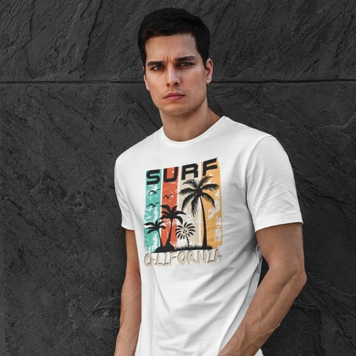 Surf California T-Shirt - Beach Vibes Tee