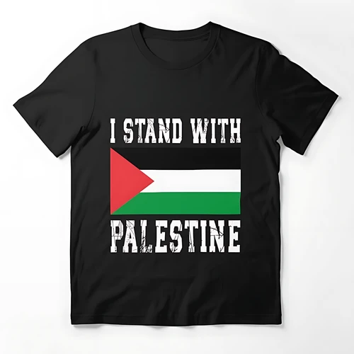 Free Palestine Flag Graphic T-Shirt - Support Palestinian Rights