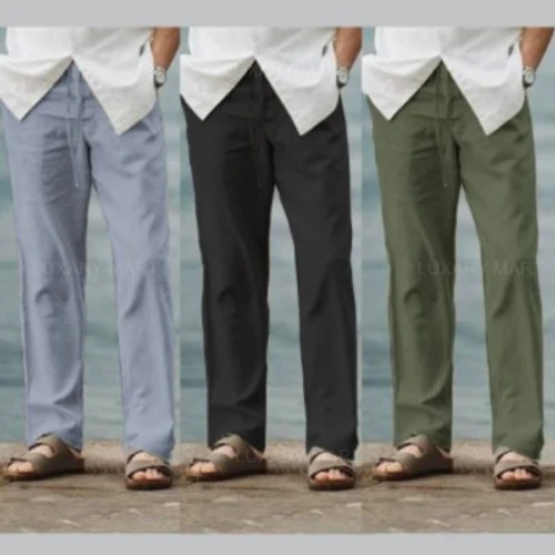 3 Pcs Soft Remi Cotton Trouser for Men