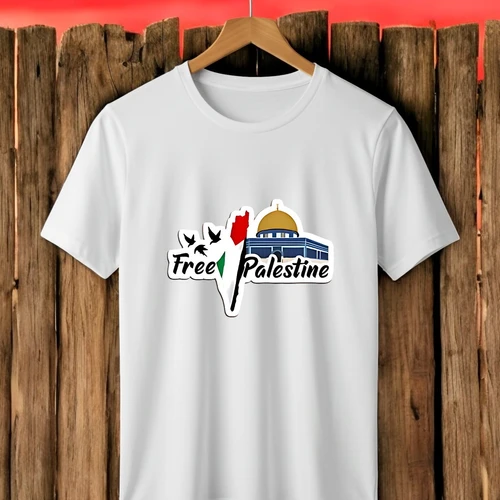 Free Palestine Dome of the Rock T-Shirt - Solidarity Tee